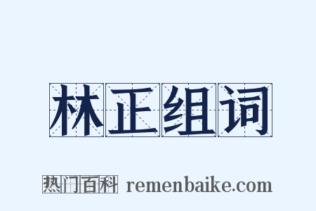 林正组词是什么意思的图片